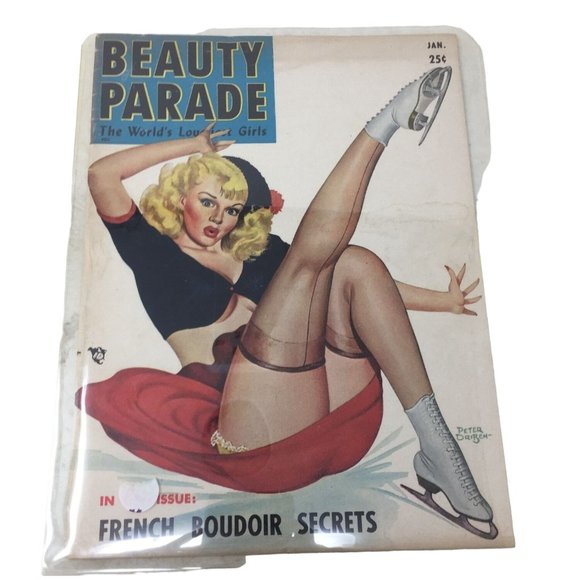Beauty Parade Magazine January 1952 -  Classic Pulp Pin-up Beauty Collectible - - Picture 3 of 14